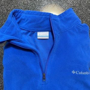 Royal Blue Columbia Fleece Quarter Zip